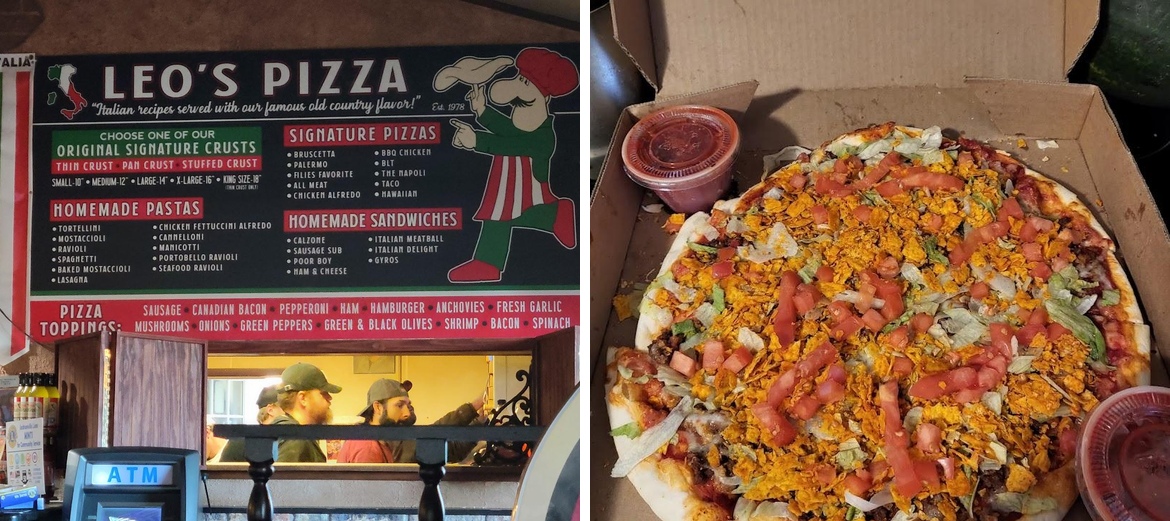Leo's Pizza Menu
