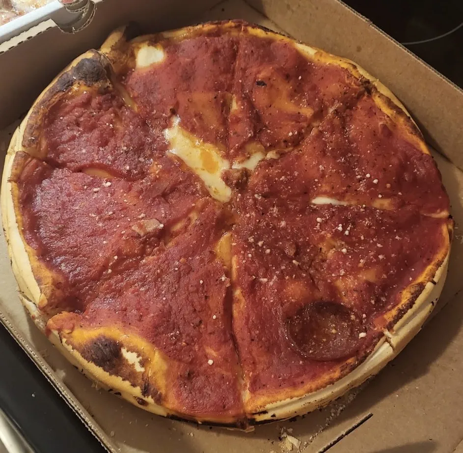 Stuffed Pepperoni Pizza